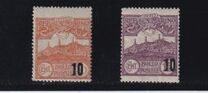 [No.111 & 114 Surcharged, type BT]