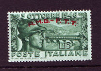 [Re-opening of Bridge of Bassano - Italy Postage Stamp Overprinted "A.M.G.- F.T.T.", タイプ H]
