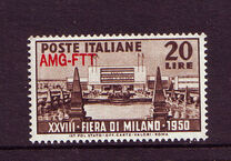 [The 28th Milan Trade Fair - Italy Postage Stamp Overprinted "AMG-FTT", type AB]