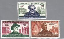 [The 50th Anniversary of the Death of Verdi  - Italy Postage Stamps Overprinted "AMG FTT", тип BG]