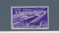 [The 20th 1000-Mile Auto Race - Italy Postage Stamp Overprinted "AMG-FTT", type CF]