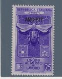 [Decoration Knights of Labour - Italy Postage Stamp Overprinted "AMG-FTT", type CG]