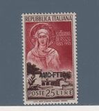 [The 700th Anniversary of the Death of St. Clare of Assisi - Italy Postage Stamp Overprinted "AMG-FTT", نوع CK]