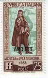 [Exhibition of the Works of Luca Signorelli - Italy Postage Stamp Overprinted "AMG-FTT", වර්ගය CO]