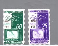 [Introduction of Television - Italy Postage Stamps Overprinted "AMG FTT", タイプ CS]