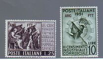 [The 3rd Industrial and the 9th General Italian Census  - Italy Postage Stamps Overprinted "AMG FTT", тип BF]