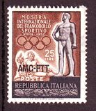 [International Sports Stamps Exhibition, Rome - Italy Postage Stamp Overprinted "AMG-FTT", type BM]