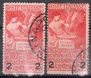 [Overprint - The 50th Anniversary of the Italian State 1911, type AZ1]