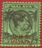 [Straits Settlements Postage Stamps Overprinted "B M A MALAYA" in Black or Red Colour, Tip A10]