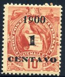 [Issue of 1887/1895 Overprinted "1900 1 CENTAVO" and Surcharged, type AE]