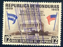 [Airmail - The 150th Anniversary of the Birth of Abraham Lincoln, نوع FU]