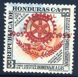 [Airmail - The 50th Anniversary of Rotary International - Official Stamps of 1953 Overprinted, type XEA2]
