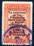 [Ratification of Costa Rica and Panama Boundary Treaty - Overprinted "La Entrevista ... 1944", type FU3]