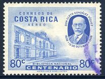 [Airmail - The 100th Anniversaries of the Births of President Gonzalez (1958) and President Oreamuno (1959), type JE]