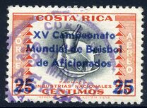 [Airmail - Issue of 1954 Overprinted "XV Campeonato Mundial de Beisbol de Aficionados" or Surcharged, type KL]