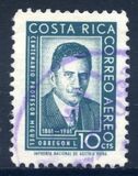 [Airmail - The 100th Anniversary of the Birth of Miguel Obregon Lizano, 1861-1935, type KQ]