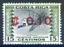 [Airmail - Issue of 1954 Surcharged C 0.10, type LG]