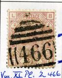 [Queen Victoria - Colored Control Numbers in Corners, प्रकार V]