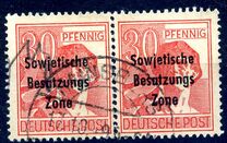 [Joint Allied Occupation Zones Stamps Overprinted "Sowjetische Besatzungs Zone", type B10]