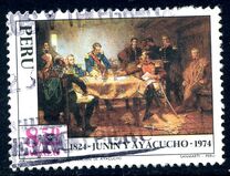 [Airmail - The 150th Anniversary of Spanish Forces' Capitulation at Ayacucho, Scrivi YI1]