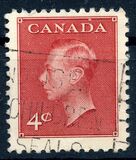 [King George VI As Previous Without Inscription "POSTES POSTAGE", jenis ER]
