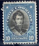 [Personalities - Inscribed "CHILE CORREOS", 类型 AO1]