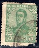 [General San Martin - Watermark 3,4 or Unwatermarked, Typ BK3]