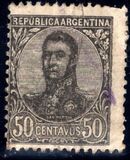 [General San Martin - Watermark 3,4 or Unwatermarked, Typ BK14]