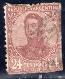 [General San Martin - Watermark 3,4 or Unwatermarked, Typ BK12]
