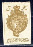 [Definitive 1920 - Coat of arms and Vaduz Castle, type H]