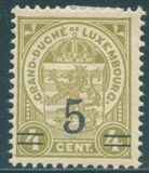 [Stamps of 1906-19 Surcharged with New Value and Bars in Black or Red, type M3]