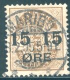 [No. 25B, 25A & 39 Surcharged, type K]
