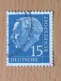 [Freimarken: Bundespräsident Theodor Heuss, Typ AV10]