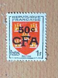 [Stamps of France Surcharged, प्रकार CL]