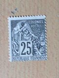 [French Colonies Postage Stamps Overprinted "REUNION", type F7]