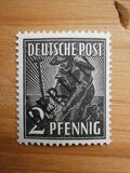 [BERLIN in Black Overprint on "Allied Occupation Zone" Stamps, type A]