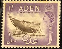 [No. 56 Overprinted "Royal Visit 1954", type AB]