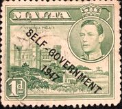 [King George VI and Local Motifs Overprinted "SELF-GOVERNMENT - 1947", type BA2]