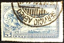 [Airmail - Coat of Arms & Plane, Rouletted Perforation, type ER9]