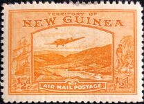 [Plane over Bulolo Goldfield - New Design, type J]
