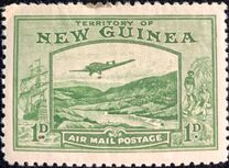 [Plane over Bulolo Goldfield - New Design, type J1]