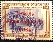 [Airmail - The 500th Anniversary of the Birth of Queen Isabella I of Spain - Official Stamps of 1952 Overprinted "HABILITADO 1953" and Surcharged Value, type XCA4]