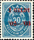 [Overprinted "Í GILDI '02-´03", tip E12]