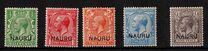 [Great Britian Postage Stamps Overprinted "NAURU", type A]