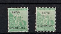 [Cape of Good Hope No.43 Overprinted - No Dot after "BECHUANALAND", type V2]