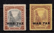 [Precious ISsues Overprinted "WAR TAX" in One Line, tip M]