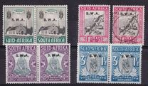 [South Africa "Voortrekker" Stamps Overprinted "S.W.A.", type AS]
