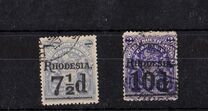 [Overprinted "RHODESIA." & Surcharged, Tipi K15]
