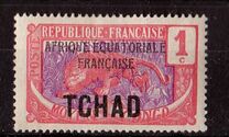 [No. 1-18 Overprinted "AFRIQUE EQUATORIALE FRANCAISE", type D]