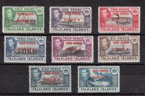 [Falkland Islands Postage Stamps Overprinted "SOUTH GEORGIA DEPENDENCY OF.", type A]